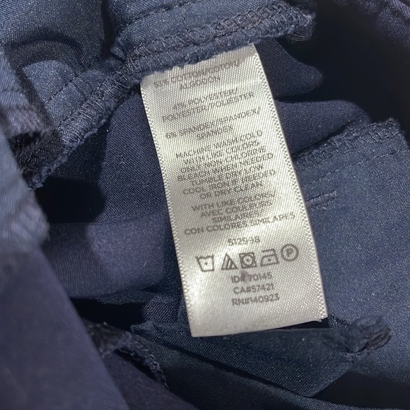 LOFT CURVY SKINNY DARK NAVY BLUE ANKLE PANTS SIZE 0 - Picture 6 of 6